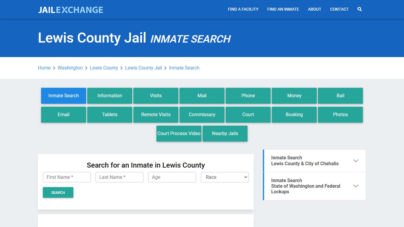 Lewis County Jail, WA Inmate Search: Roster & Mugshots - Jail Exchange